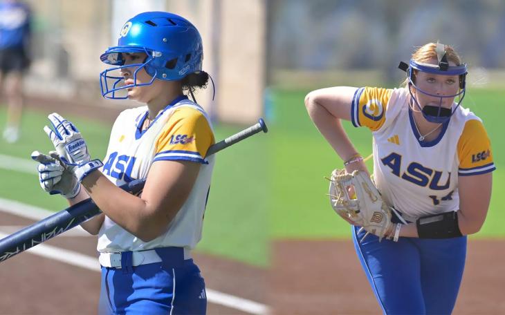 Two standouts for the Angelo State softball team, Laylonna Applin and Cheyenne Floyd, were named to the 2025 NFCA DII Player and Pitcher of the Year watchlist, the organization announced Thursday.