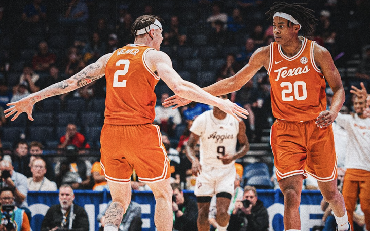 The Texas Longhorns survived with their season on the line again, this time in a 94-89 double overtime win over Texas A&amp;M on Thursday in the SEC Tournament.