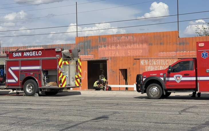 Firefighters responded to a structure fire Wednesday at an old automotive repair shop on South Chadbourne Street.