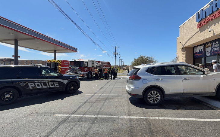 A car crashed into a convenience store Friday afternoon in an apparent pedal mixup.