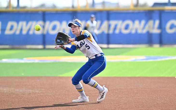Erin Plunkett and the No. 7-ranked Angelo State Rambelles are home this weekend for four games at Mayer Softball Field.