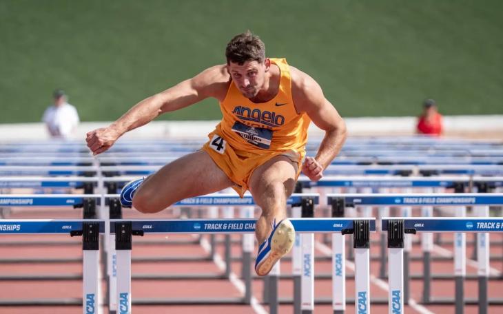 Mark Burdin set a new personal best in the decathlon, totaling 7,582 points to finish third and earn First-Team All-American honors for the second year in a row.
