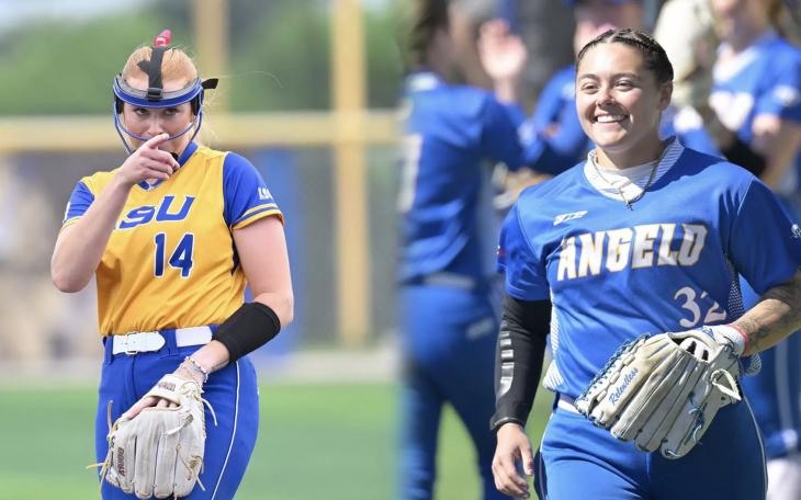 Angelo State's Cheyenne Floyd and Tatiana Trotter