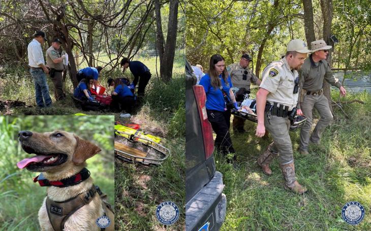A 94-year-old man with dementia who went missing from his home near the Brazos River was found and rescued on May 4, 2025. 