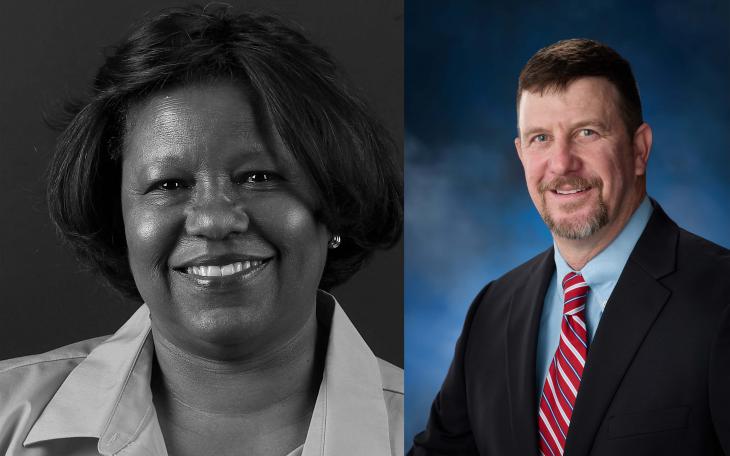 Dudra Butler (Left) and Joe Self (Right) are both running for SMD 2 for COSA City Council.