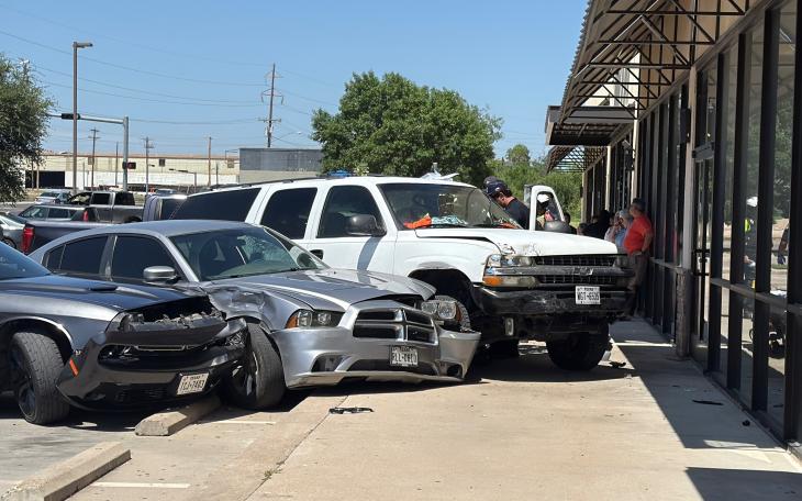 A driver who is believed to have suffered a medical condition caused a five-vehicle crash Wednesday afternoon in San Angelo.