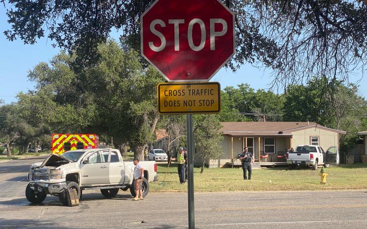 A crash at the intersection of N Campus Blvd and West Beauregard Ave on Jun 18, 2025.