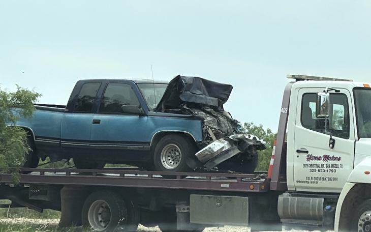 Crash Walling Pecan Rd