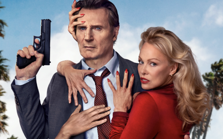 Liam Neeson and Pamela Anderson in THE NAKED GUN
