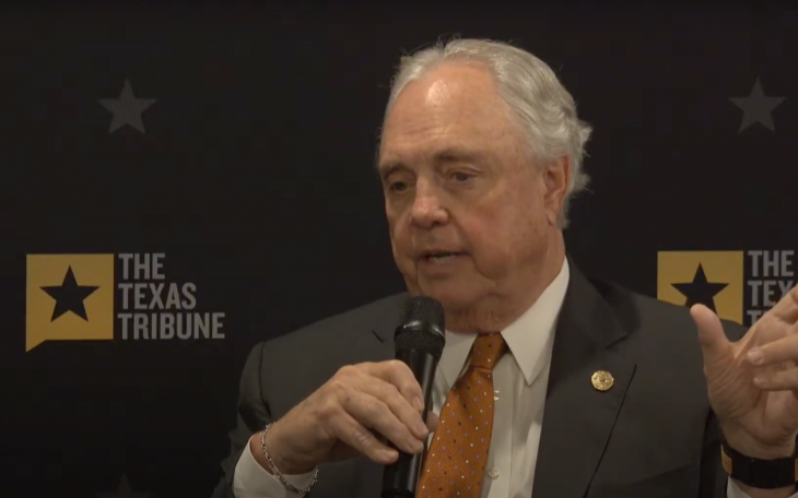 Rep. Drew Darby speaks at a Texas Tribune event held in San Angelo on June 24, 2025.