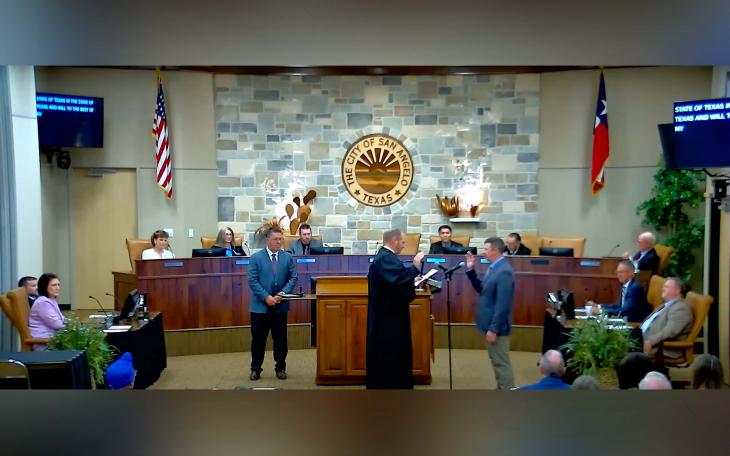 Joe Self was sworn in Tuesday as San Angelo’s newest city councilmember. 