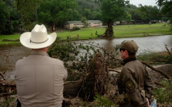 Camp Mystic along the banks of the Guadalupe River in Hunt on July 5, 2025.