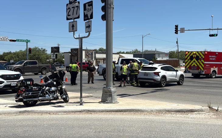 A two-car crash on South Bryant Boulevard on Wednesday afternoon reduced southbound traffic to one lane.