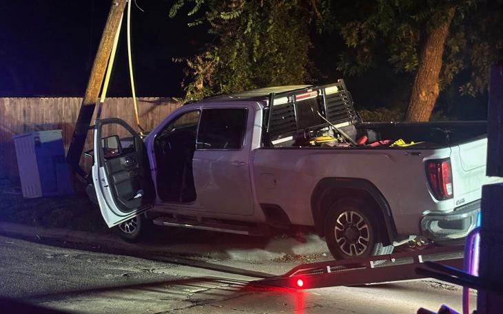 Tipsy Truck Takes Out Power Pole in San Angelo’s Swankiest Neighborhood