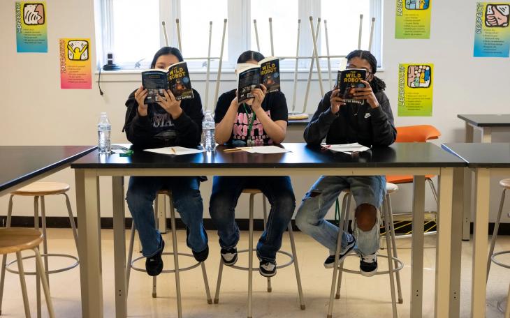 Students attend a math and reading workshop at a STAAR summer camp held at Dobie Middle School on July 23, 2025. Texas lawmakers will try again to revamp the state's standardized test during this year's special session.