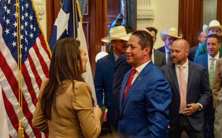 Rep. Tony Gonzales and United States Department of Agriculture (USDA) Secretary Brooke Rollins.