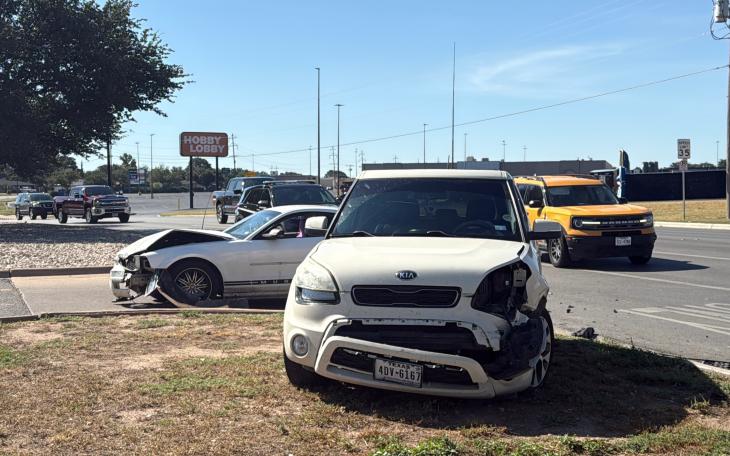 A crash on Sherwood Way on Wednesday morning resulted in both drivers being taken to the hospital.