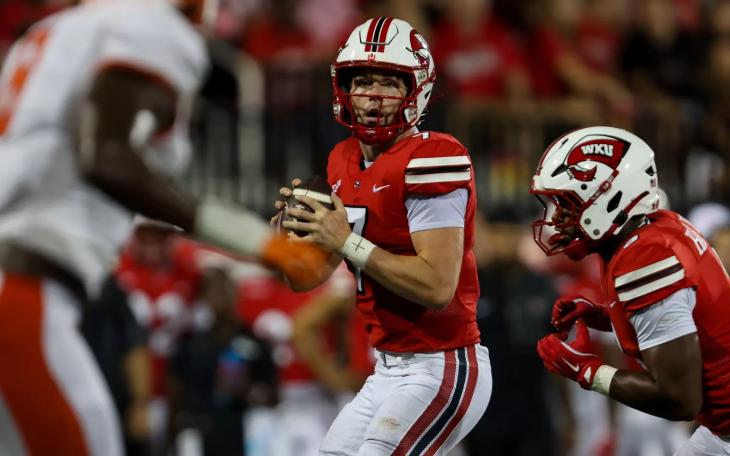 Former San Angelo Central standout Maverick McIvor topped 300 passing yards for the third time this year in Western Kentucky’s win over Missouri State on Saturday. Former San Angelo Central standout Maverick McIvor topped 300 passing yards for the third time this year in Western Kentucky’s win over Missouri State on Saturday.