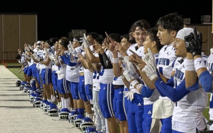 Lake View Chiefs Football after their big win over Snyder 2025