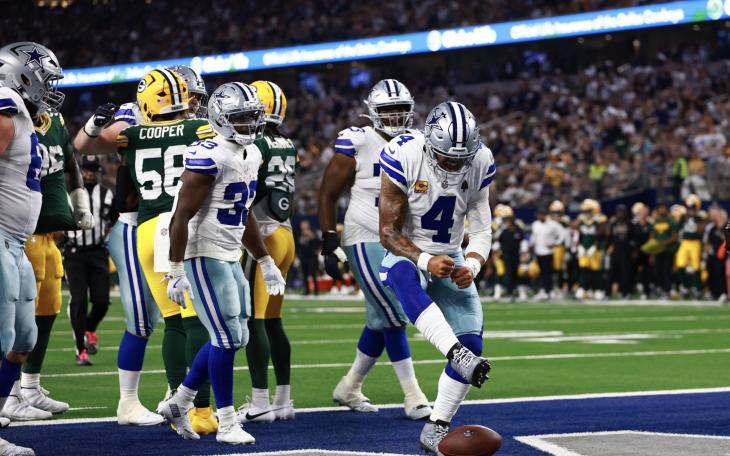 Dallas Cowboys in action against Green Bay
