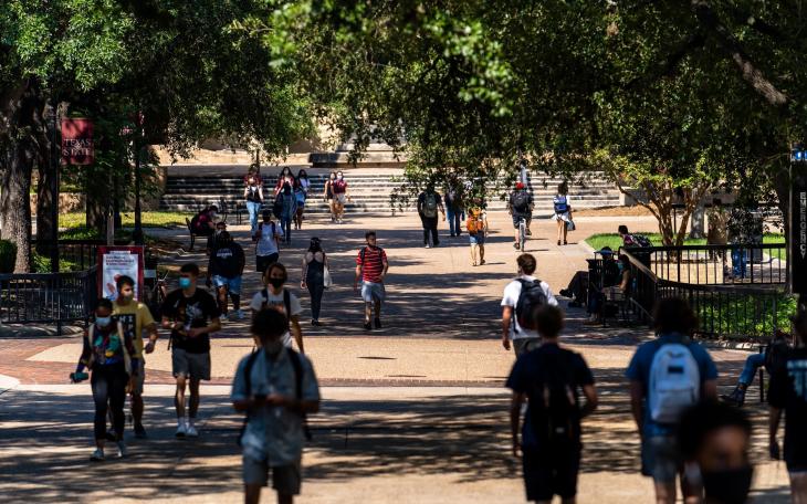 A Texas State University student’s enrollment ended after a video was posted showing him mocking conservative activist Charlie Kirk’s death during a memorial.