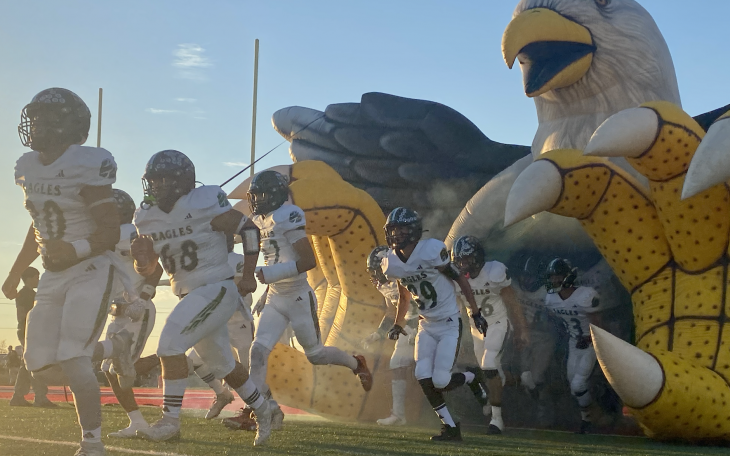 The Grape Creek Eagles take the field