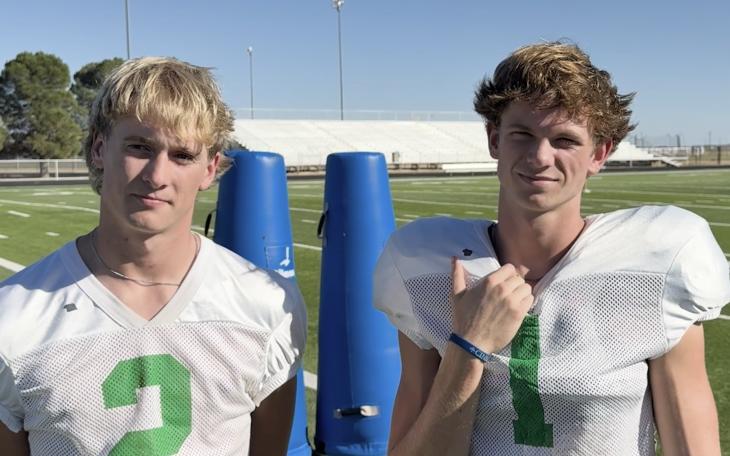 Wall Hawks Kellan Oliver (Left) and Reid Robertson (Right)