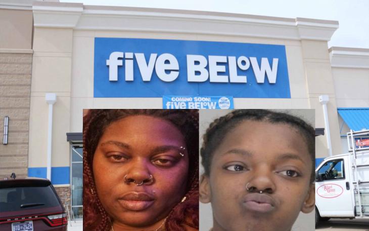 The Five Below store in Dallas, Texas, where police say 22-year-old Keona Hampton (right) shot and killed 41-year-old Cecilia Simpson (left) after a confrontation over a “thank you.”