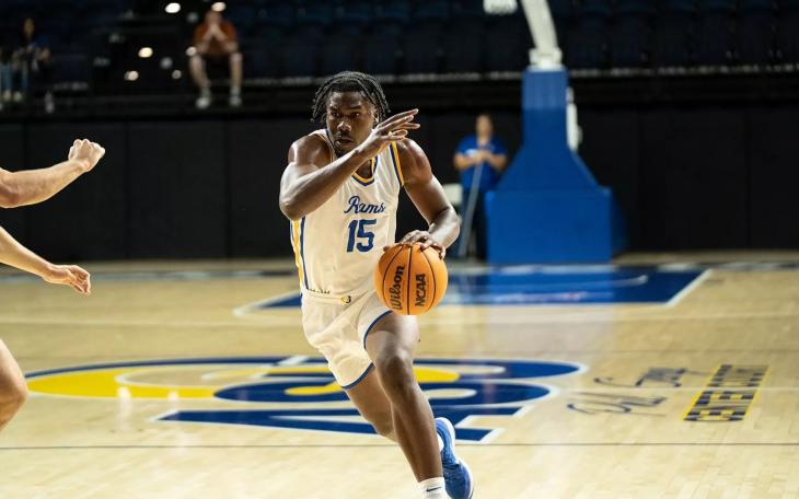 Angelo State's Jaqai Murray drives during a game against Adams State on Saturday, Nov. 15, 2025.