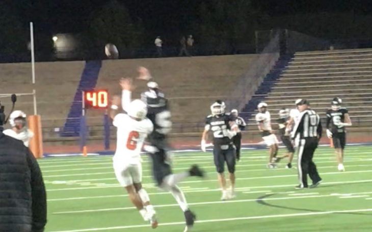 Water Valley's Landon Lacy Picks Off Robert Lee's Brenner Sherwood