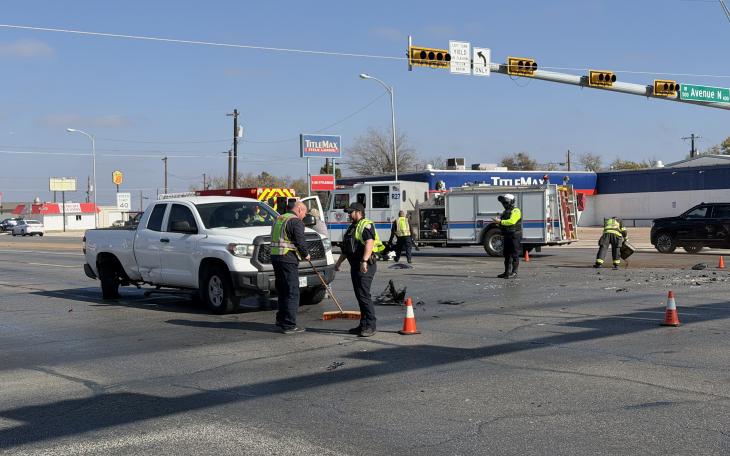 A crash late Monday morning is causing traffic to be redirected at the intersection of Bryant Boulevard and Avenue N.