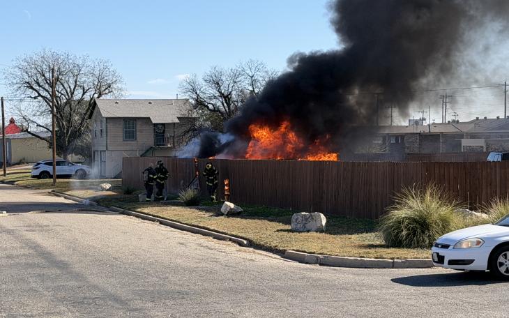 An electric vehicle fire was reported Friday afternoon in San Angelo at Randall Motors.