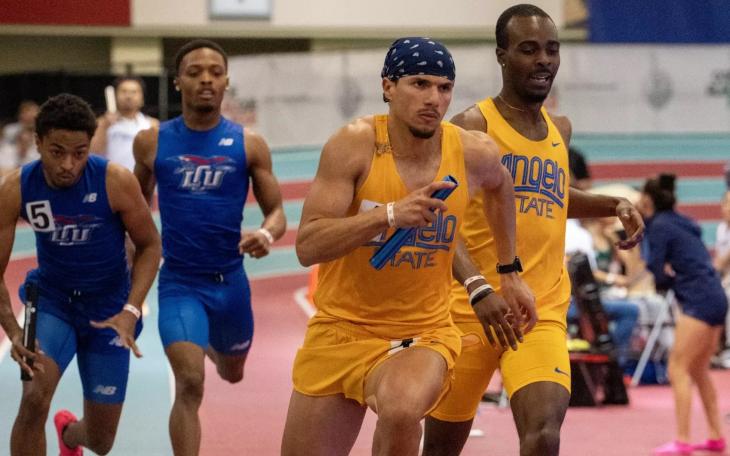The Angelo State men’s 4x400-meter relay team ran the third-fastest time in NCAA Division II history Saturday at a track meet in Kansas.