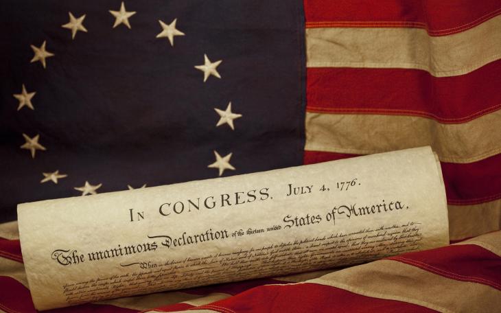 Flag, declaration of independence