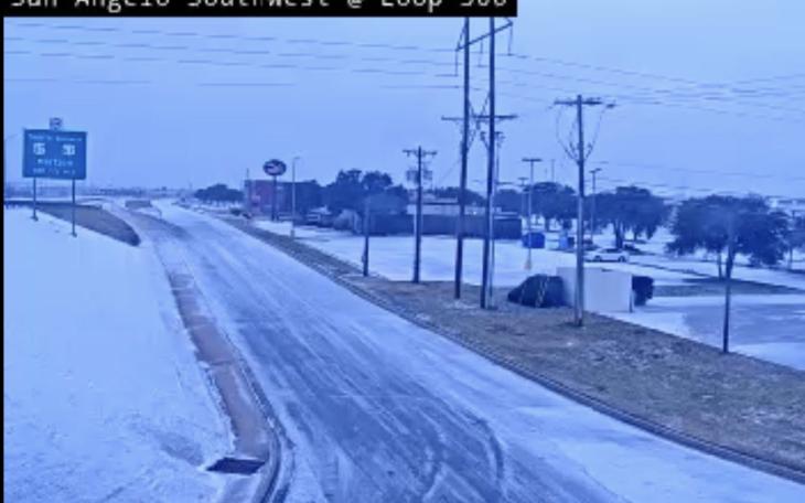 San Angelo Snow Pic