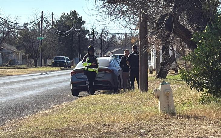 A cyclist was taken to a hospital Wednesday morning after being hit by a car in a residential neighborhood.