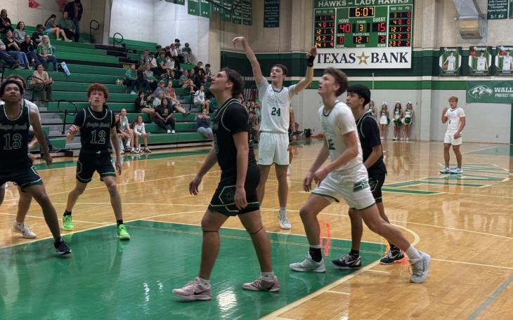 Wall Hawks Basketball in action against Grape Creek 2026