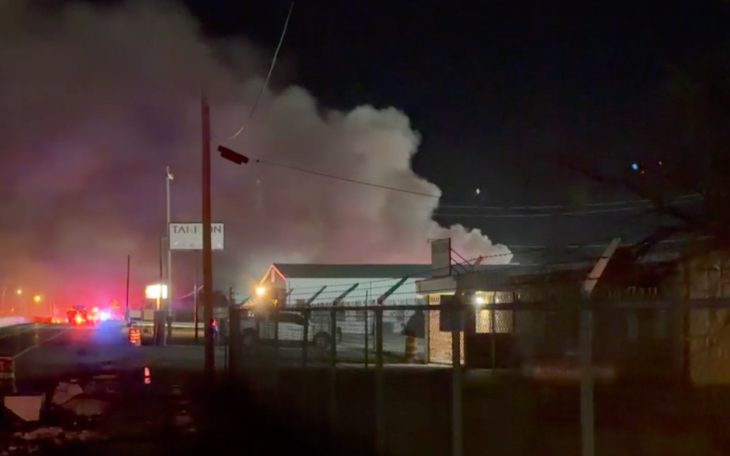 Smoke Plume at Christoval Rd &amp; E Gas Plant Rd