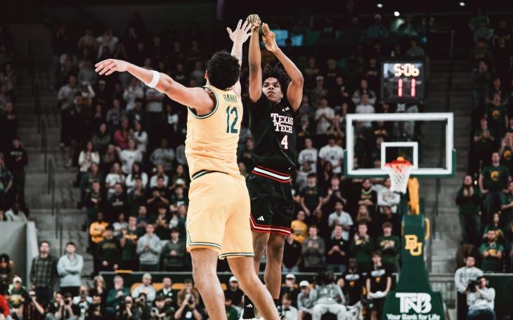 Texas Tech's Christian Anderson in action against Baylor
