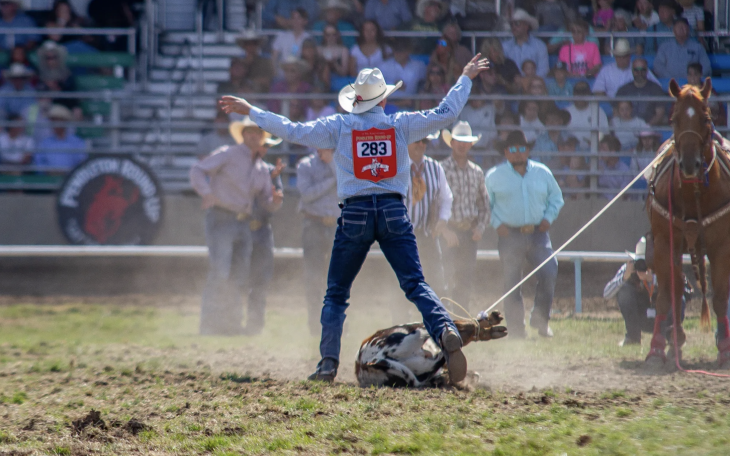 San Angelo cowboy Dylan Hancock turned in the fastest time at the National Western Stock Show and Rodeo in Denver on Sunday, beating the defending world champion for the title.