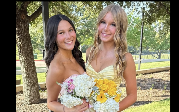 Gracie Brito (left) and Elizabeth Angle were both killed in a sledding crash Sunday, Jan. 25, in Frisco.