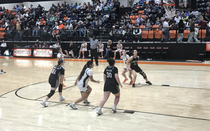 The Robert Lee and Water Valley girls basketball teams play Friday, Jan. 9, 2026, in Robert Lee.