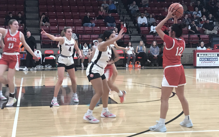 The Ballinger and Miles girls basketball teams battled Wednesday, Jan. 28, 2026, in Ballinger.