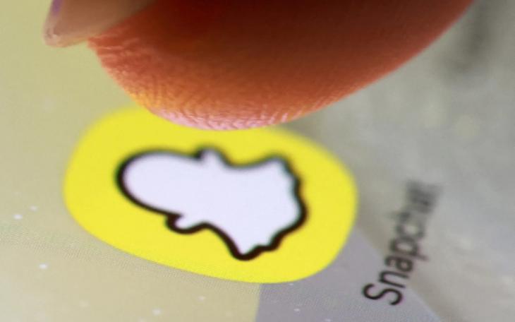 The Snapchat app icon on a smartphone in an illustration taken Oct. 27, 2025.