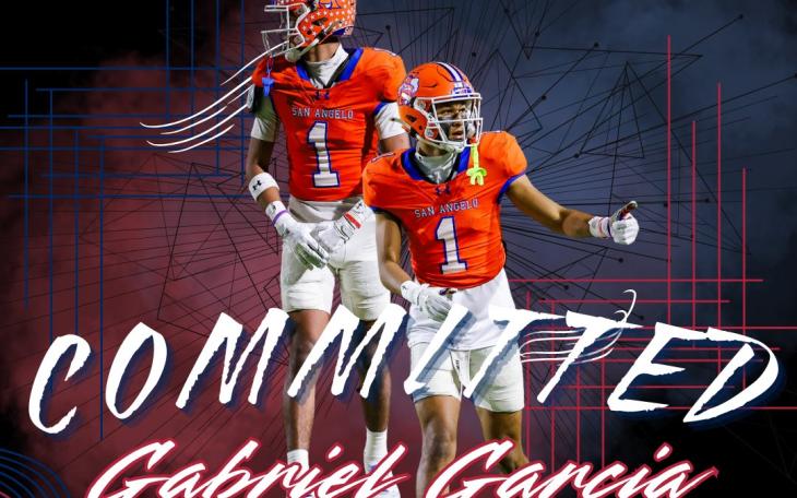 San Angelo Central wide receiver Gabriel Garcia has announced his commitment to play football at Sterling College.