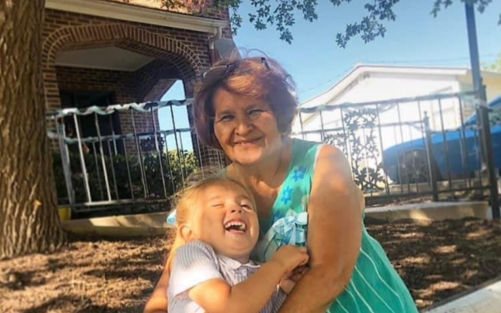 Emilia Tambunga, 7, and her grandmother Maria Socorro Tambunga, 71.