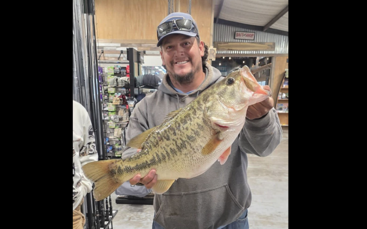 Robert Lee’s Brandon Soliz caught an 11.88-pound bass on Feb. 4 at O.H. Ivie Reservoir, marking the fifth ShareLunker that has been pulled from the lake in 2026.