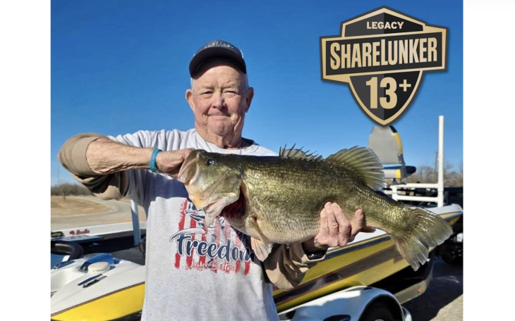 Travis McCollough reeled in the biggest largemouth bass ever recorded at Fort Phantom Hill Reservoir just north of Abilene earlier this month.