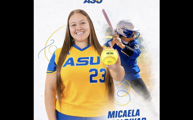 San Angelo Central softball standout Micaela “KK” Saldivar signed Wednesday to play for Angelo State University.