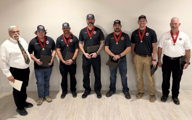 Several members of the Wall Volunteer Fire Department were recently awarded the Medal of Valor for their actions during the July 4 flooding last year.